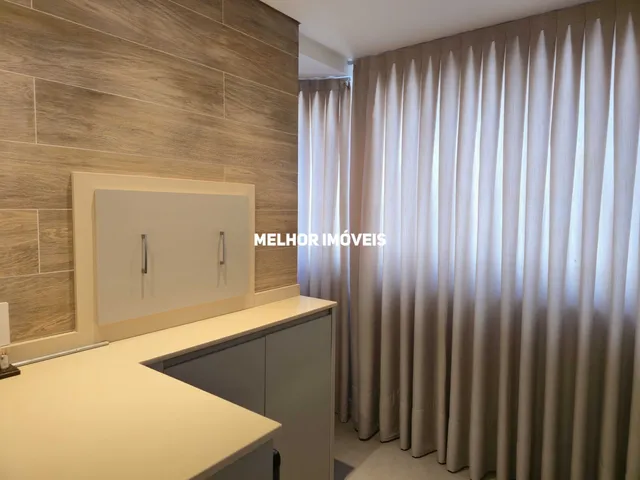 Imagem 2: Locação anual apartamento com sacada integrada com churrasquira á carvão