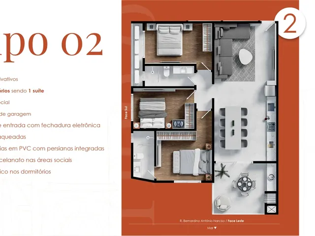 Imagem 5: Cartagena Apartamento com 3 dormitórios