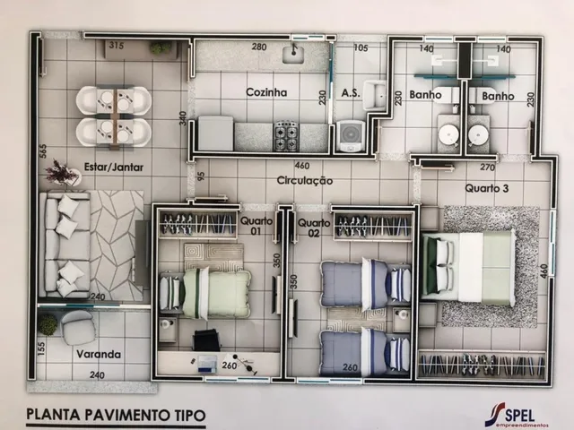 Imagem 5: Apartamento à venda em Belo Horizonte-MG, Nova Suíssa: 3 quartos, 1 suíte, 2 salas, 2