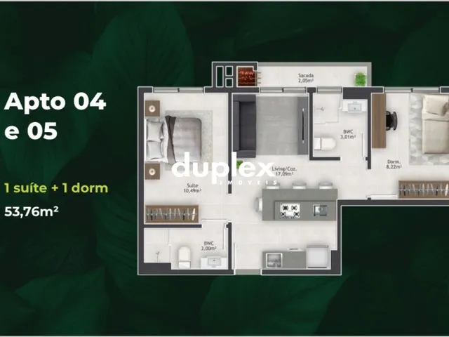 Imagem 11: APARTAMENTO 2 DORMITÓRIOS COM SACADA E 1 VAGA EM AREIAS, PARCELADO EM 36X