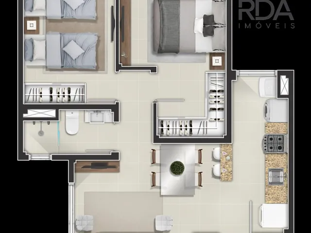 Imagem 9: Apartamento à Venda com 2 Quartos e Vaga de Garagem no Bairro de em 43,77m²