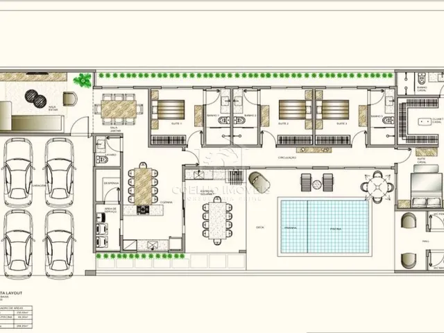 Imagem 6: SHA CONJUNTO 04 CASA MAGNÍFICA COM 04 SUÍTES PROJETO DE ILUMINAÇÃO E PISCINA
