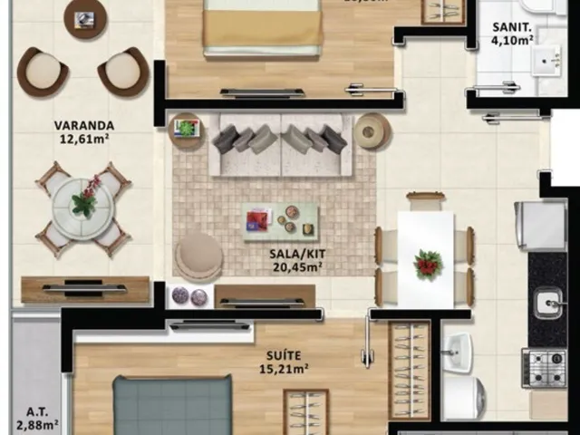 Imagem 16: Oportunidade Excelente Lançamento de Apartamento 2/4, sendo 1 suíte, nascente total