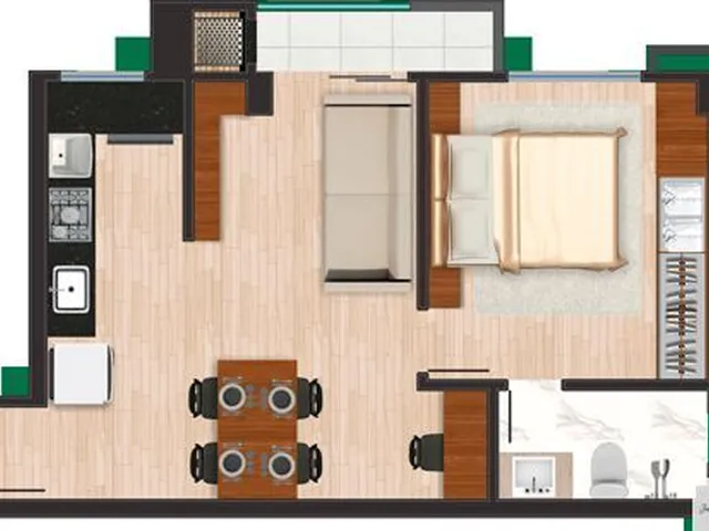 Imagem 1: Apartamento a venda no bairro Anita Garibaldi, Joinville