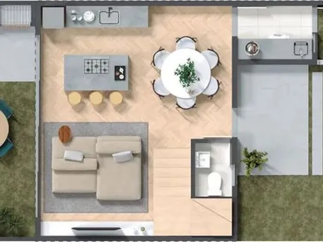 Imagem 7: Sobrado 3 Dormitórios Sendo 1 Suíte e 2 Vagas de Garagem - 127M² Priv - Guabirotuba