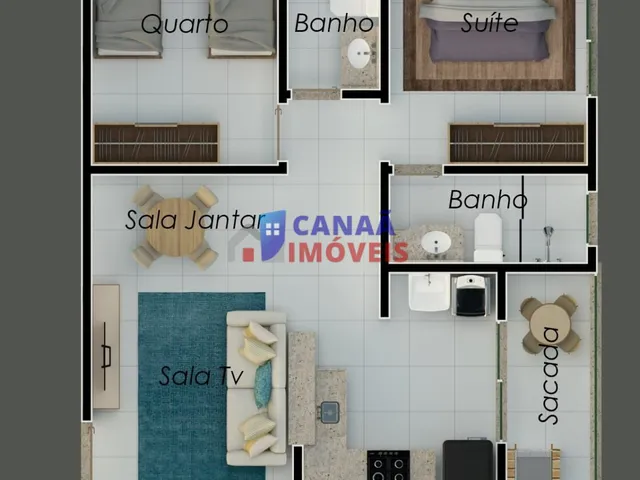 Imagem 4: Apartamento 2 quartos c/suíte, 54m² Bairro Martins (acabou de ficar pronto
