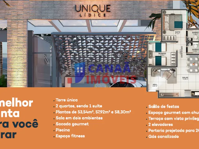 Imagem 10: Unique Lídice Apartamentos 2 quartos c/ suíte na região central - entrada parcelada em