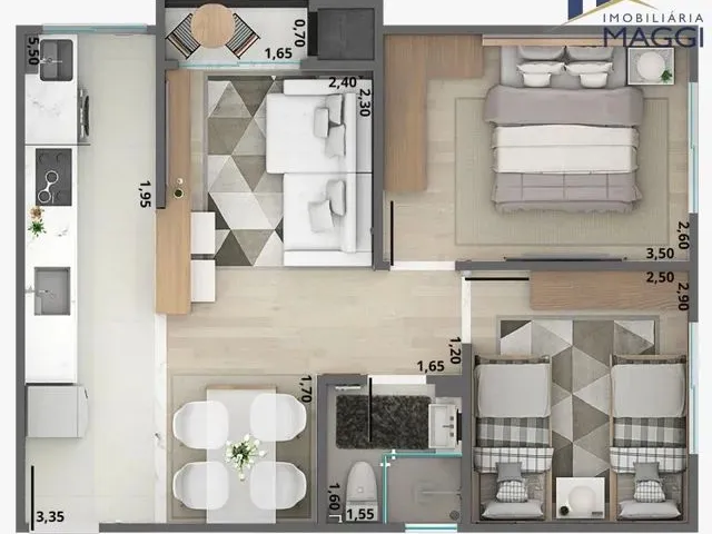 Imagem: Apartamento 404 C/2 Dormitórios