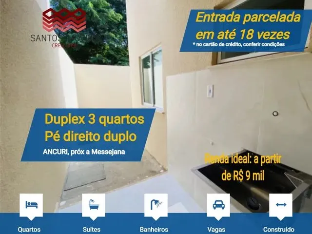 Imagem 5: Si: Duplex a Venda, 3 Quartos, 3 Banheiros, Pé Direito Duplo, no Bairro Ancuri Próx A