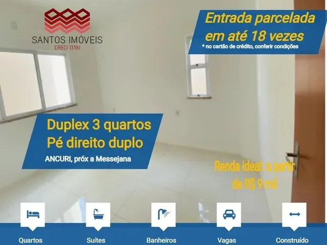 Imagem 9: Si: Duplex a Venda, 3 Quartos, 3 Banheiros, Pé Direito Duplo, no Bairro Ancuri Próx A