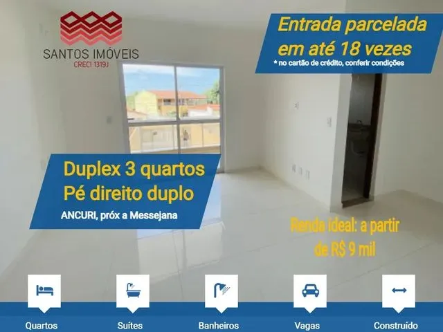 Imagem 7: Si: Duplex a Venda, 3 Quartos, 3 Banheiros, Pé Direito Duplo, no Bairro Ancuri Próx A