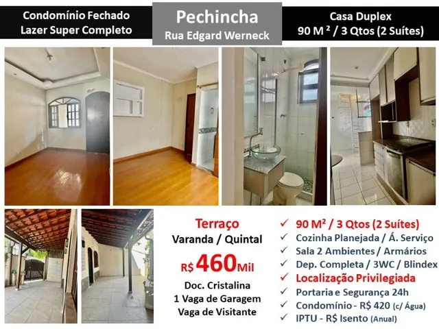 Imagem 3: Pechincha, linda casa, 3 quartos (2 suites) + dependencia completa, terraço e quinta