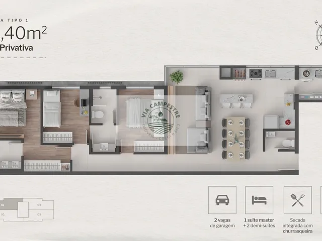 Imagem 9: Apartamento lançamento no Anita Garibaldi