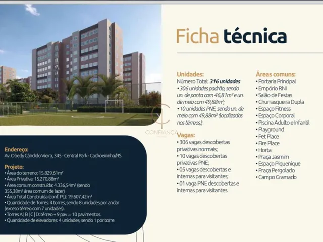 Imagem 2: Apartamento 02 Dormitórios, no Central Park, em Cachoeirinha Rs