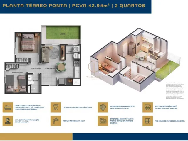 Imagem 4: APARTAMENTO 02 DORMITORIOS, NO PASSO DAS PEDRAS, EM GRAVATAI RS