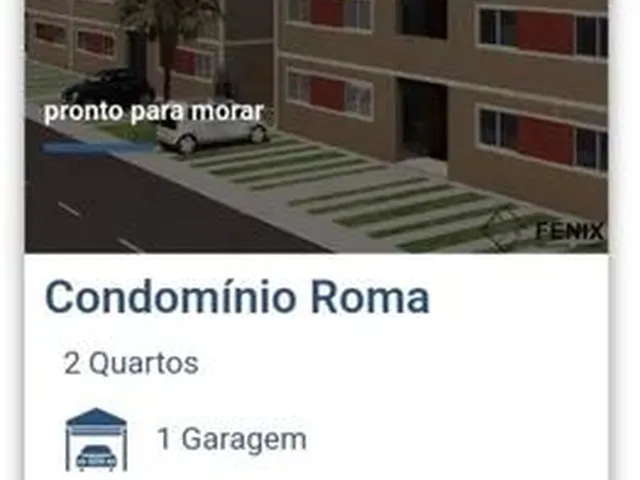 Imagem: O apartamento possui 2 Dormitórios, 1 Banheiro, 1 Vaga na