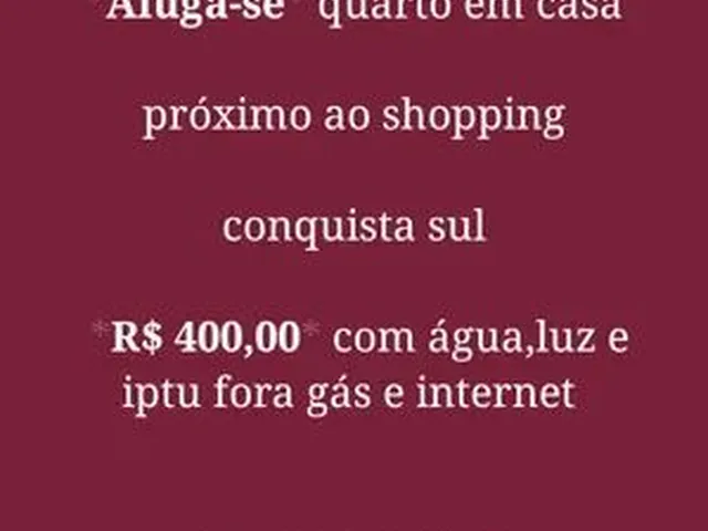 Imagem 1: Aluguel de Quarto