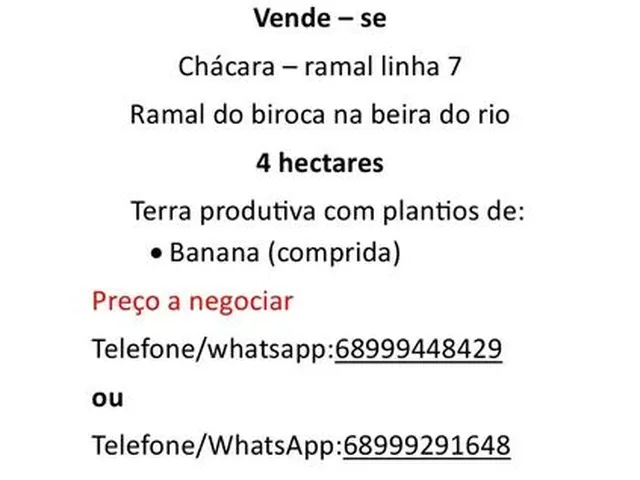 Imagem: Chácara 4 Hectares, Fazemos Negócios !