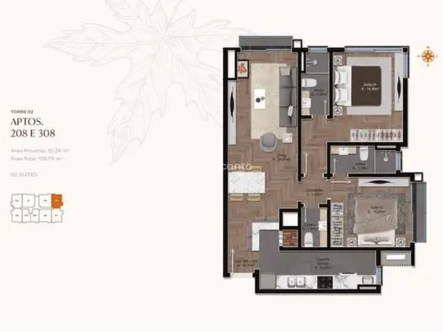 Imagem 3: Apartamento em Construção 1 Suíte 60M² - Gramado - Rs