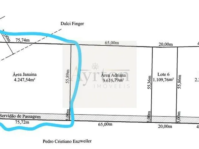 Imagem 2: Área à venda no bairro Linha 48 - Ivoti/RS