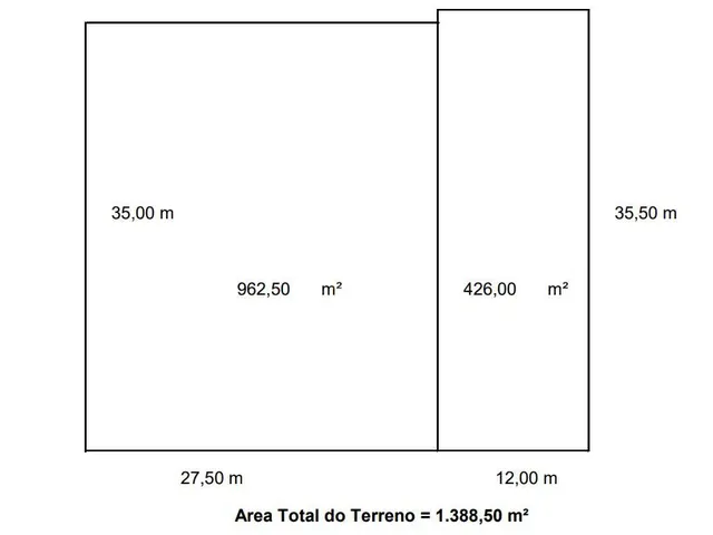 Imagem: TE3007-Terreno com 1.388m² à venda por
