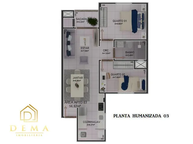 Imagem 3: Apartamento com 2 dormitórios à venda, Vila Industrial, TOLEDO - PR