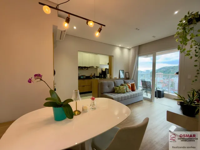 Imagem 1: Apartamento Semidecorado à Venda no Campo Grande, Santos/SP / 1 Dormitório e Vaga