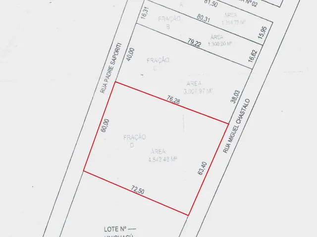 Imagem 2: Lote de 4.542,48m ao lado da UNIGUAÇU Localização estratégica para investimento