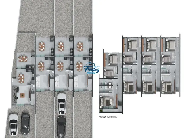 Imagem 2: Casa geminada Duplex com 03 quartos em Guaramirim - Bairro Ilha da Figueira