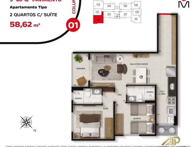 Imagem 6: Lançamento Apartamento 1 e 2 quartos Alto Padrão a venda em Praia de Itaparica Vihla