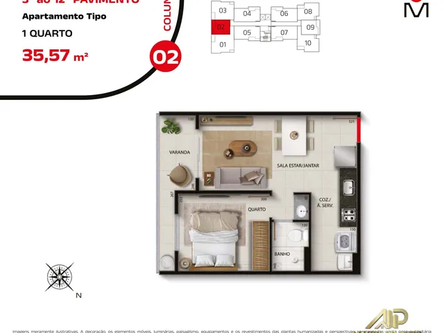 Imagem 2: Lançamento Apartamento 1 e 2 quartos Alto Padrão a venda em Praia de Itaparica Vihla