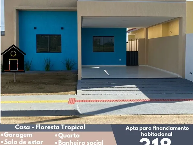 Imagem: A casa possui 2 Dormitórios, 2 Banheiros, 1 Vaga na