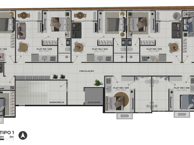 Imagem 2: Up Life Apartamento com 1 dormitório