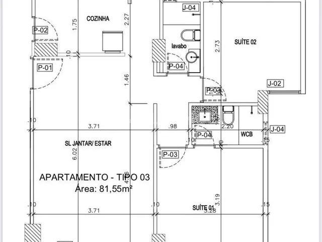 Imagem 10: Apto Alto Padrão - 2 Quartos - 1 Suíte - 81,55 m² - Intermares, Cabedelo/PB
