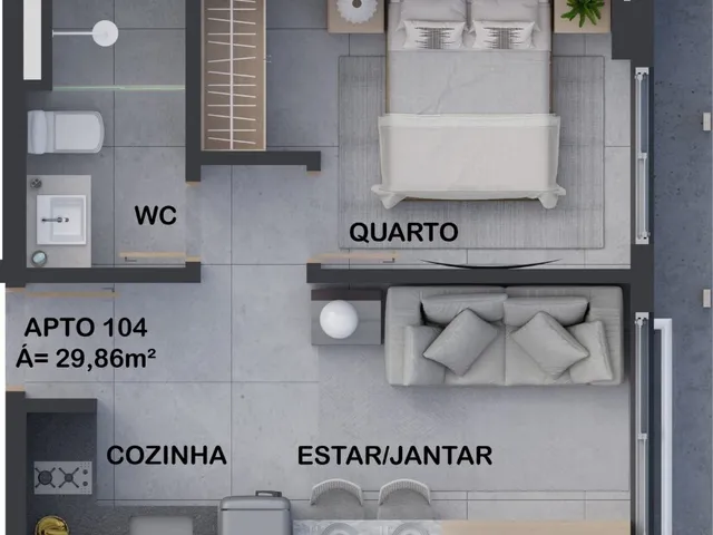 Imagem 5: Brisa Apartamento com 2 dormitórios