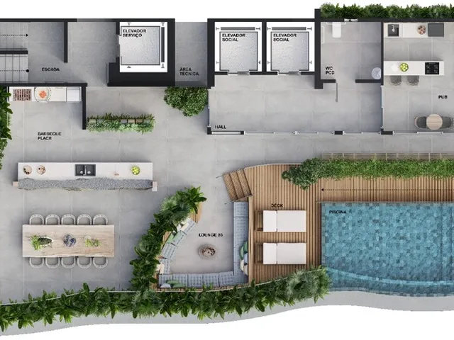 Imagem 12: Maison Du Parc Apartamento com 3 dormitórios