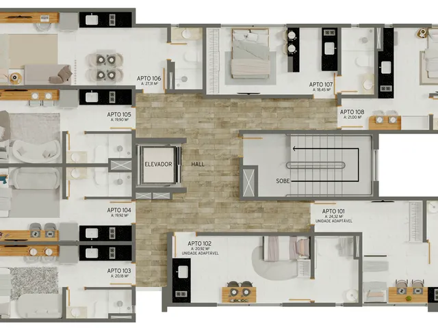 Imagem 16: Ciel Home Apartamento com 1 dormitório