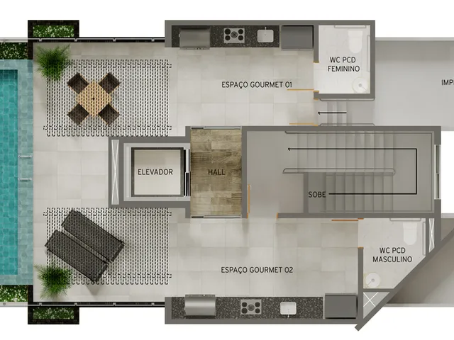 Imagem 4: Ciel Home Apartamento com 1 dormitório