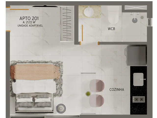 Imagem 8: Ciel Home Apartamento com 1 dormitório