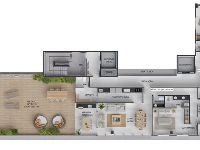 Imagem 3: Elevatto Apartamento com 3 dormitórios
