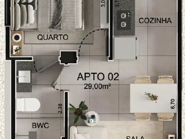 Imagem 5: Leme Apartamento com 1 dormitório