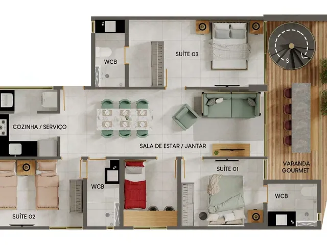 Imagem 5: Avoante Apartamento com 2 dormitórios