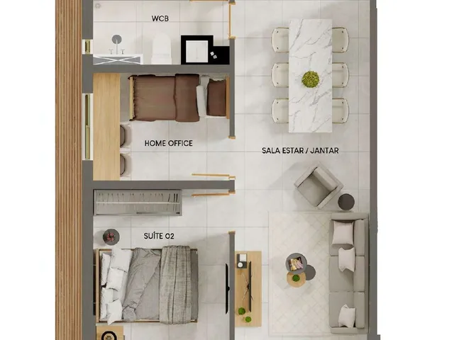 Imagem 7: Avoante Apartamento com 2 dormitórios