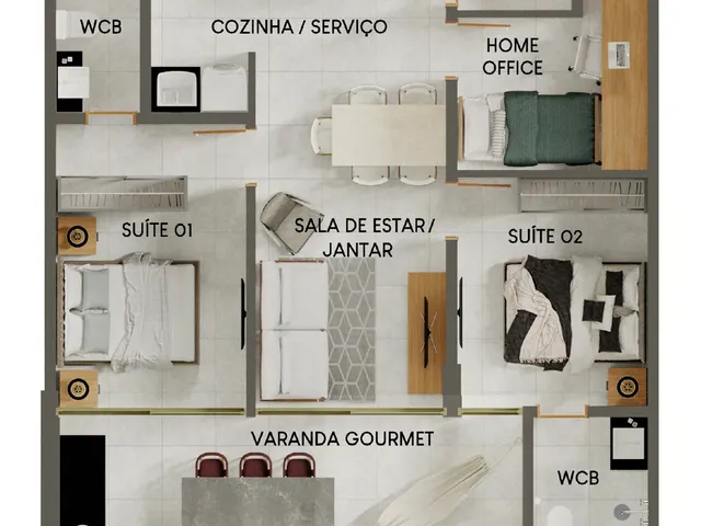 Imagem 8: Avoante Apartamento com 2 dormitórios