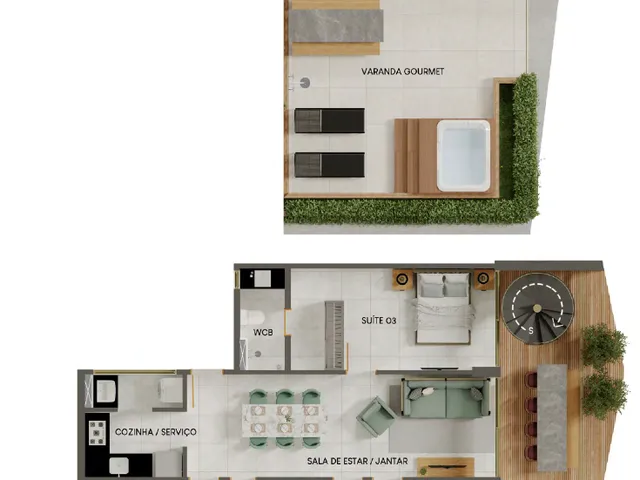 Imagem 10: Avoante Apartamento com 2 dormitórios