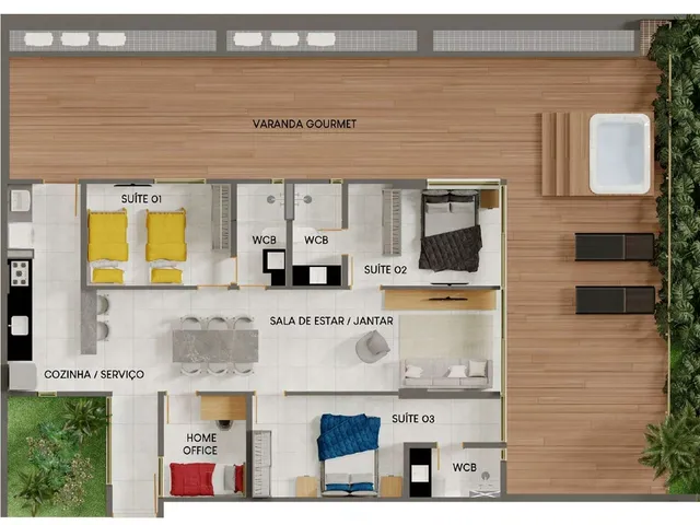 Imagem 12: Avoante Apartamento com 2 dormitórios