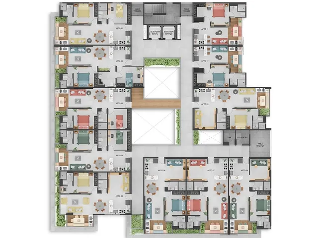 Imagem 4: Atlantis Live Apartamento com 2 dormitórios