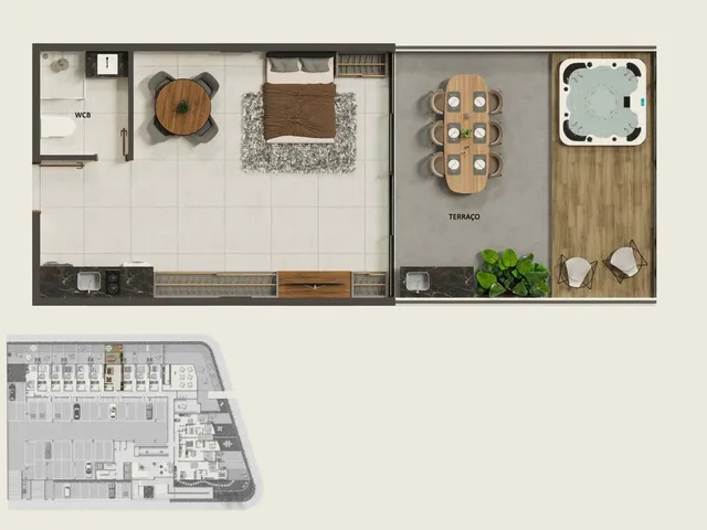 Imagem 13: Honu Habitat Apartamento com 2 dormitórios