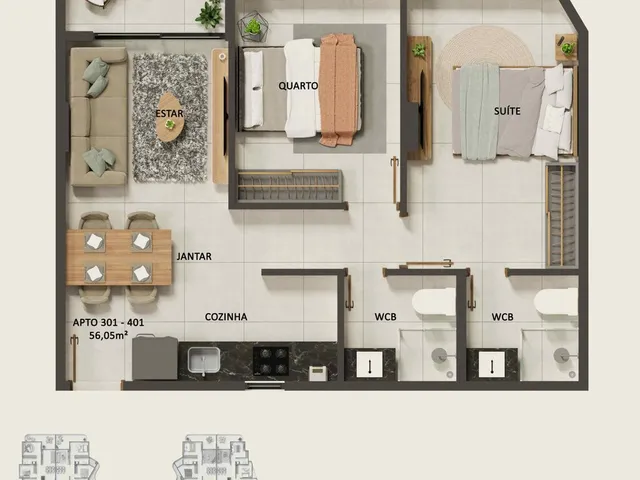 Imagem 15: Honu Habitat Apartamento com 2 dormitórios