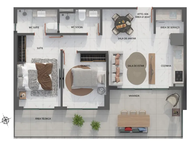 Imagem 10: Voal Apartamento com 2 dormitórios